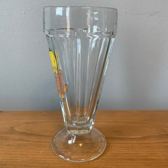 TWEETY BIRD Ice Cream Sundae Glass Vintage 1997 Warner Brothers 7" High - Picture 5 of 9